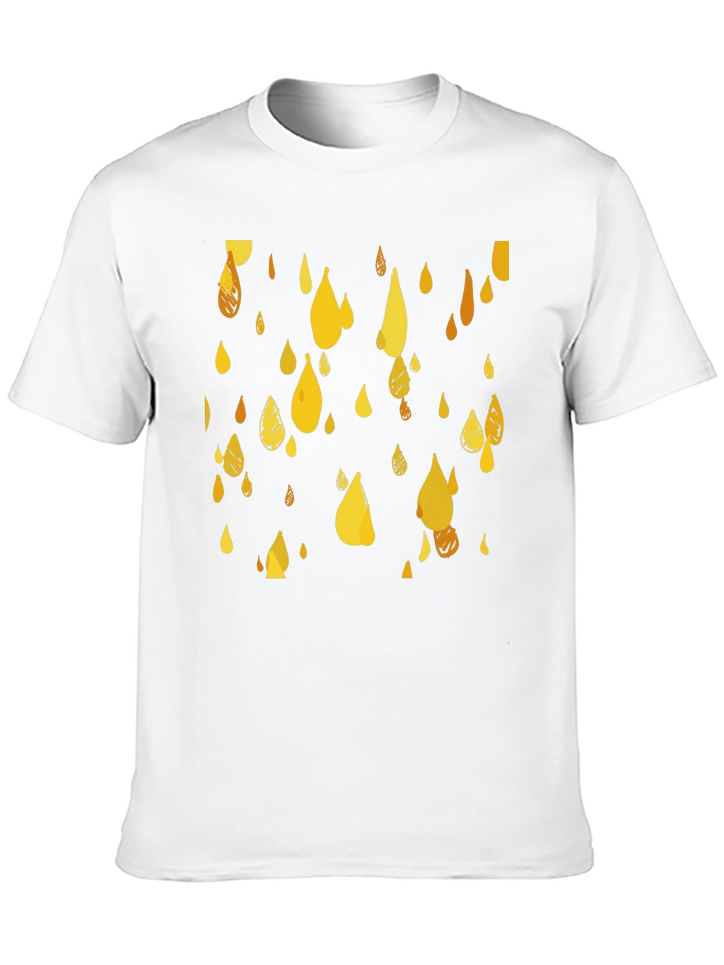 Golden Rain T-Shirt - Stylish Graphic Tee