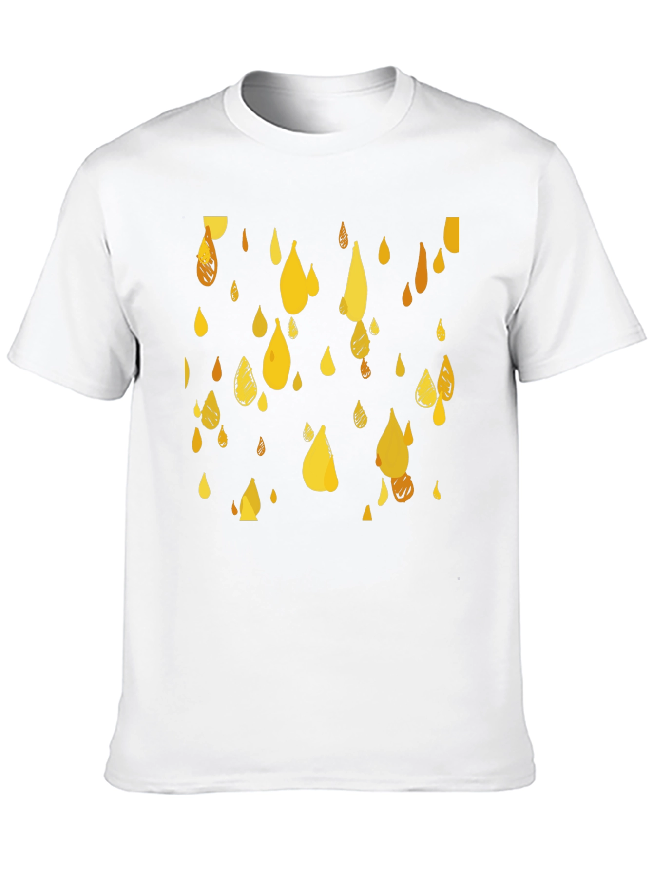 Golden Rain T-Shirt - Stylish Graphic Tee