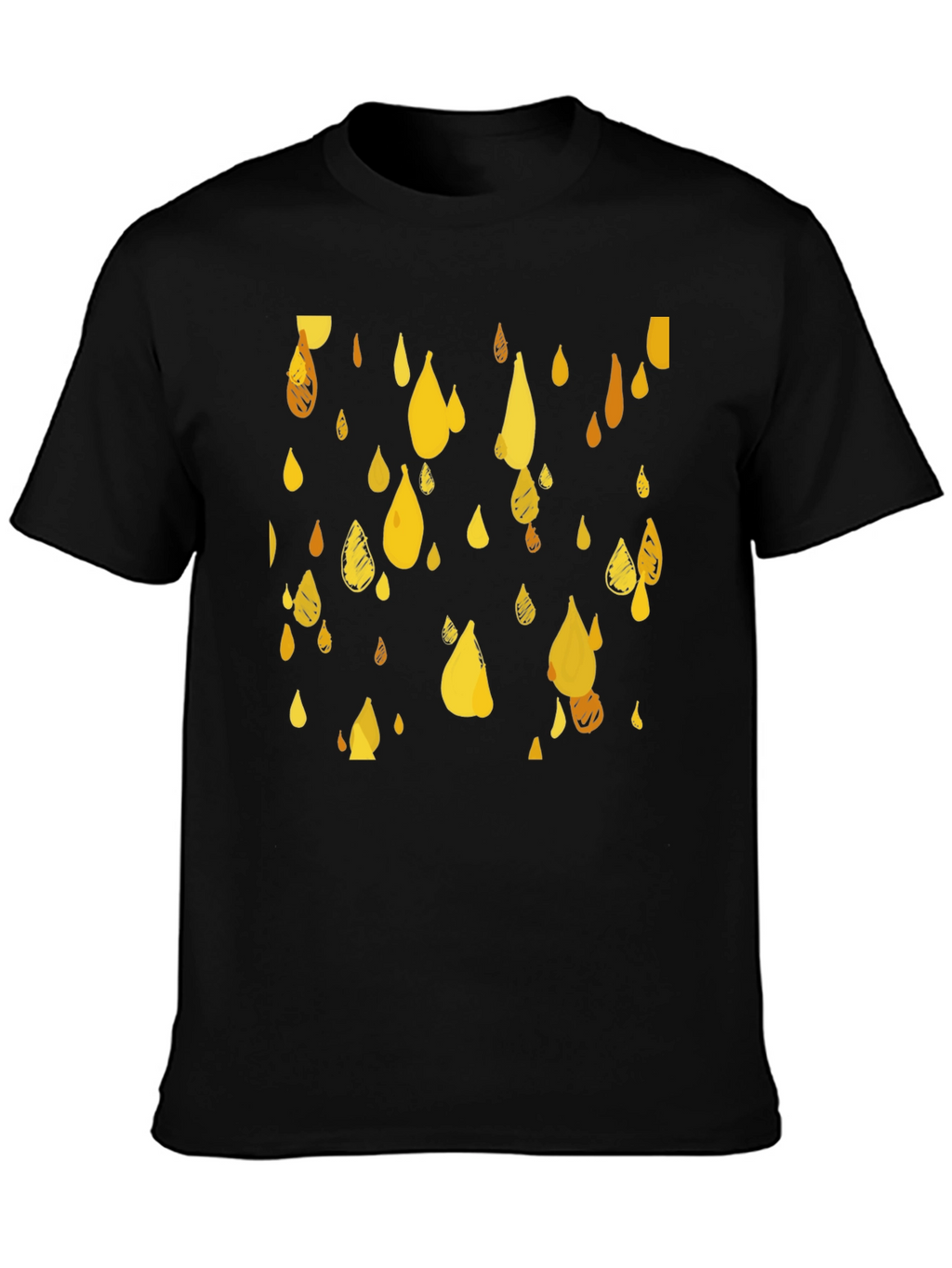 Golden Rain T-Shirt - Stylish Graphic Tee