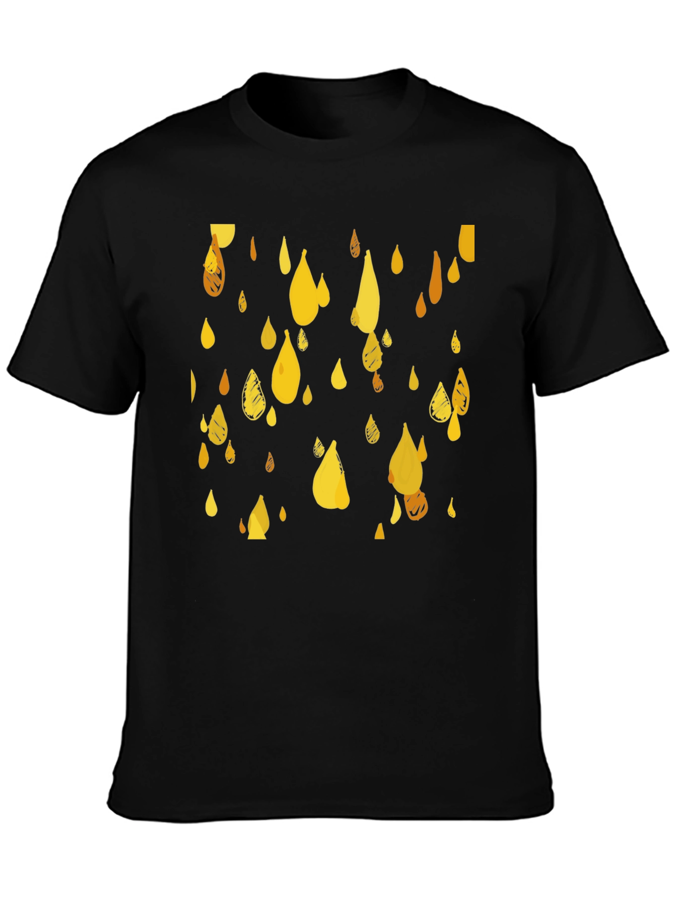 Golden Rain T-Shirt - Stylish Graphic Tee