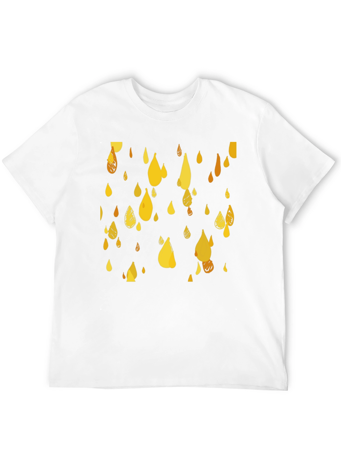 Golden Rain T-Shirt - Stylish Graphic Tee