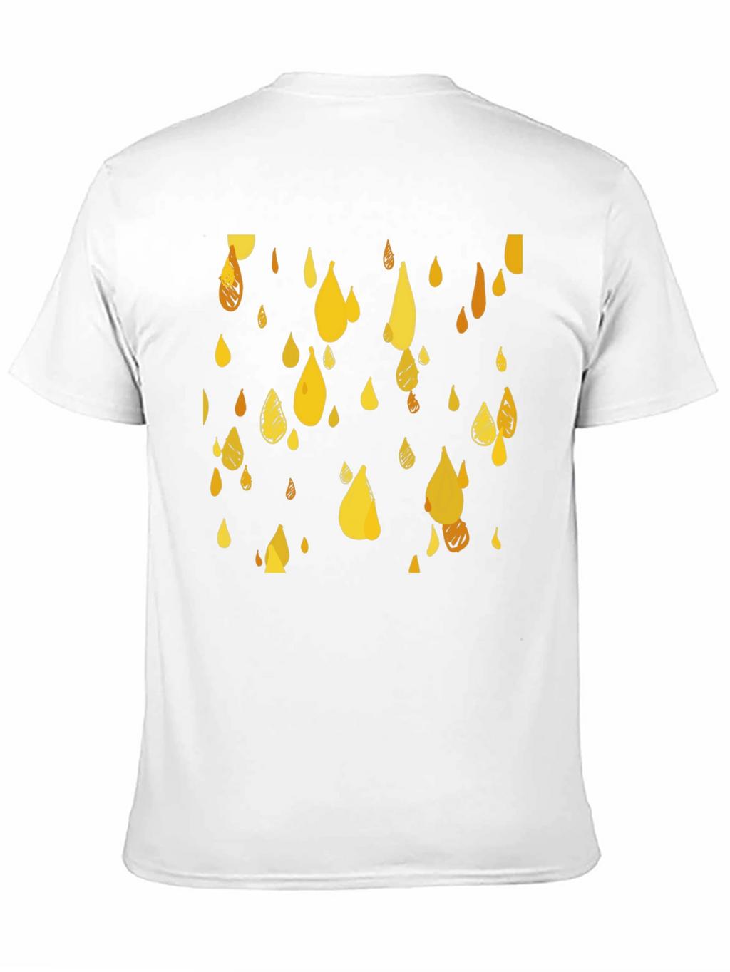 Golden Rain T-Shirt - Stylish Graphic Tee