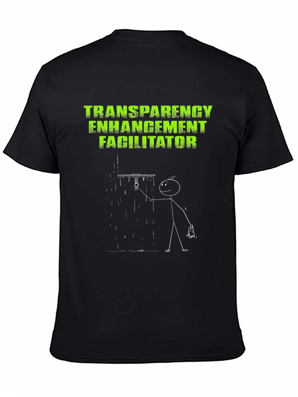 Transparency Enhancement Facilitator Black T-Shirt