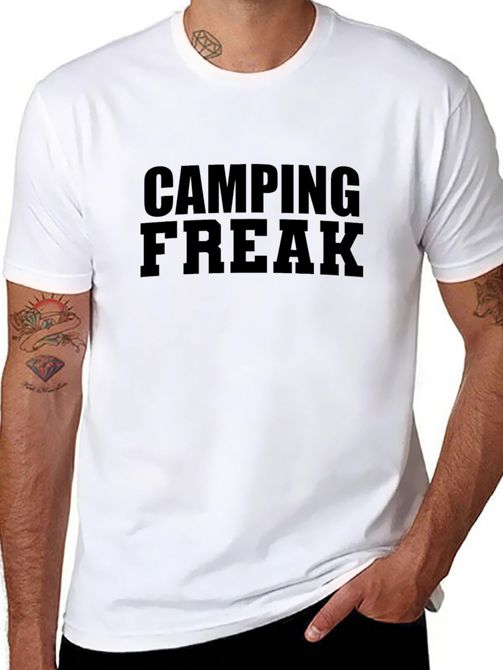 Camping Freak Black T-Shirt