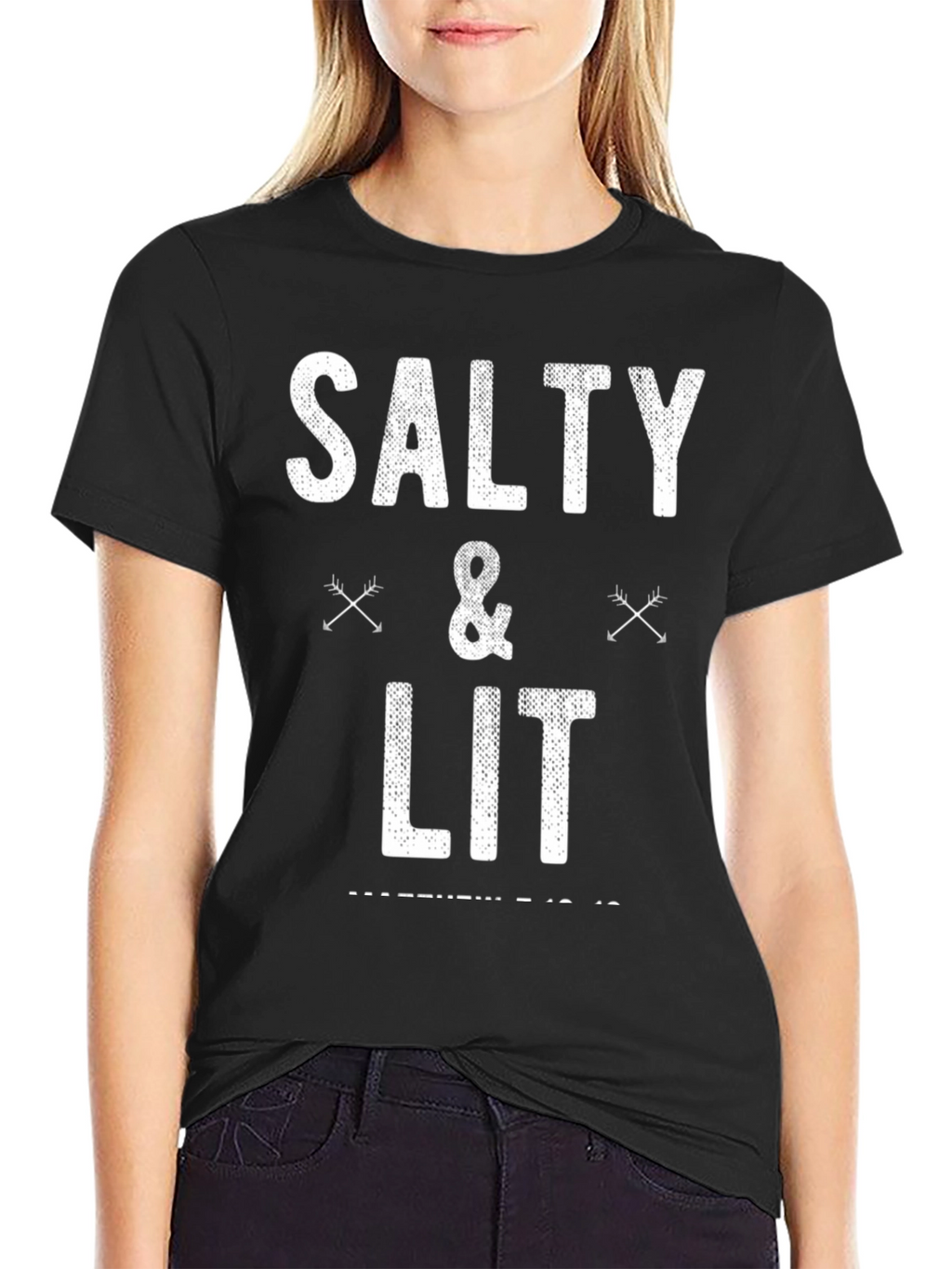 Salty & Lit Graphic Tee - Trendy Casual Wear