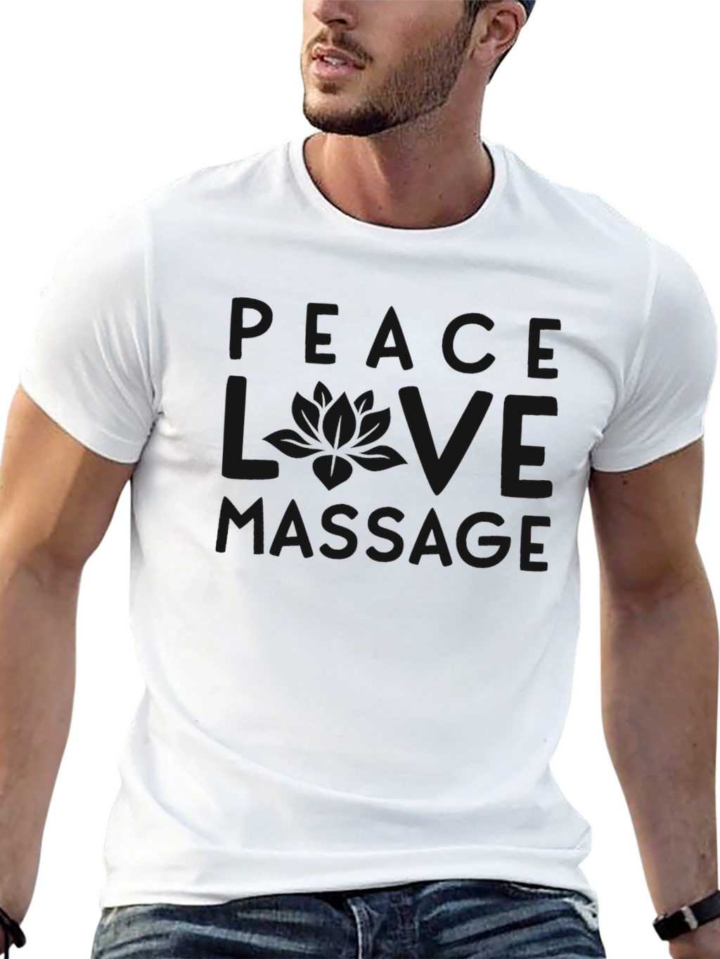 Mens Solid Black Crew Neck Short Sleeve T-Shirt