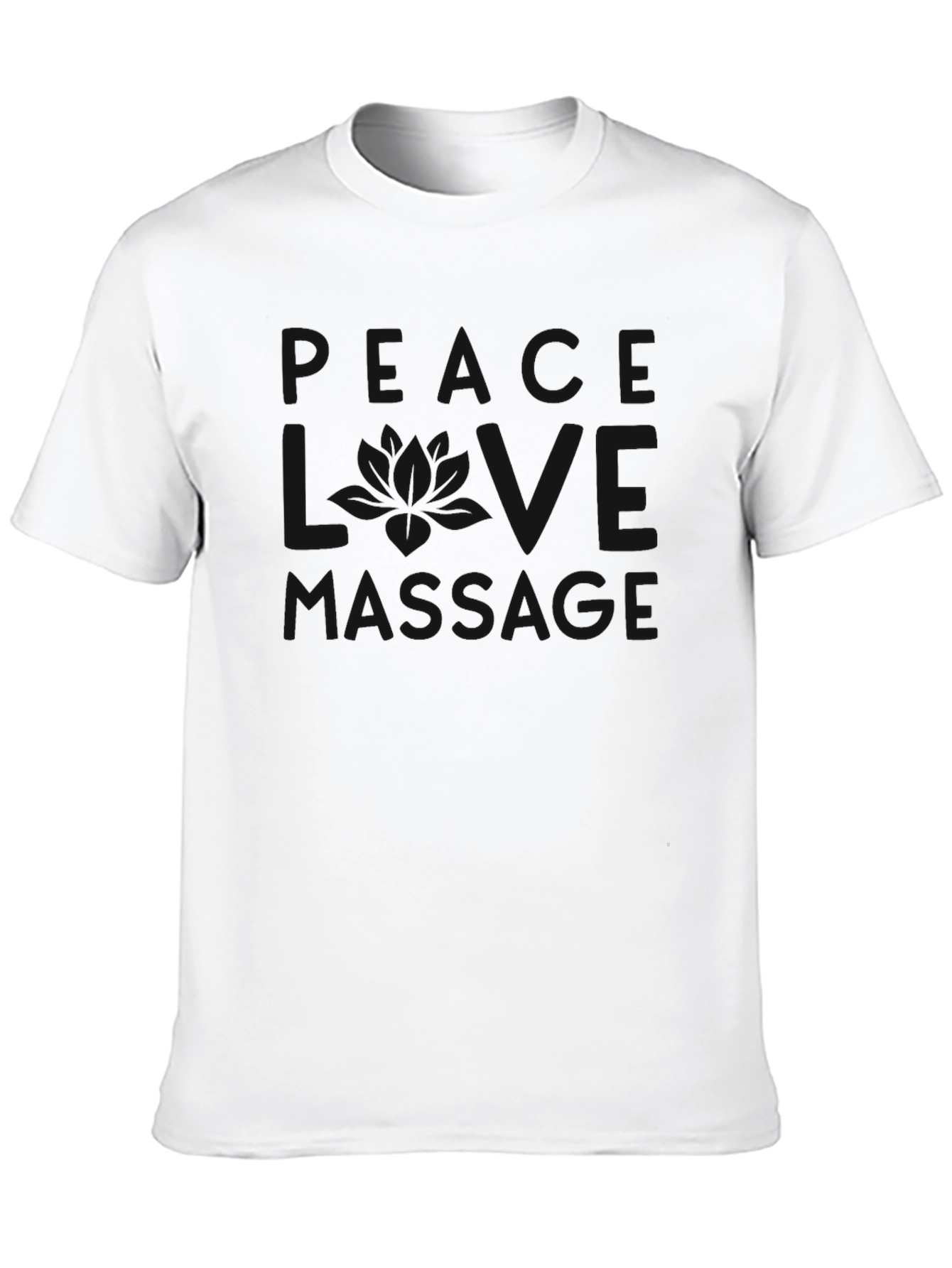 Mens Solid Black Crew Neck Short Sleeve T-Shirt