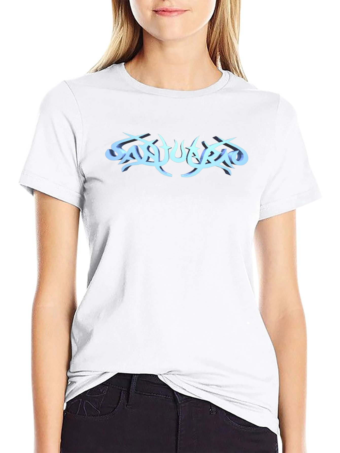 Modern Black Graphic Tee