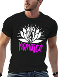 Namaste Lotus Flower Graphic T-Shirt