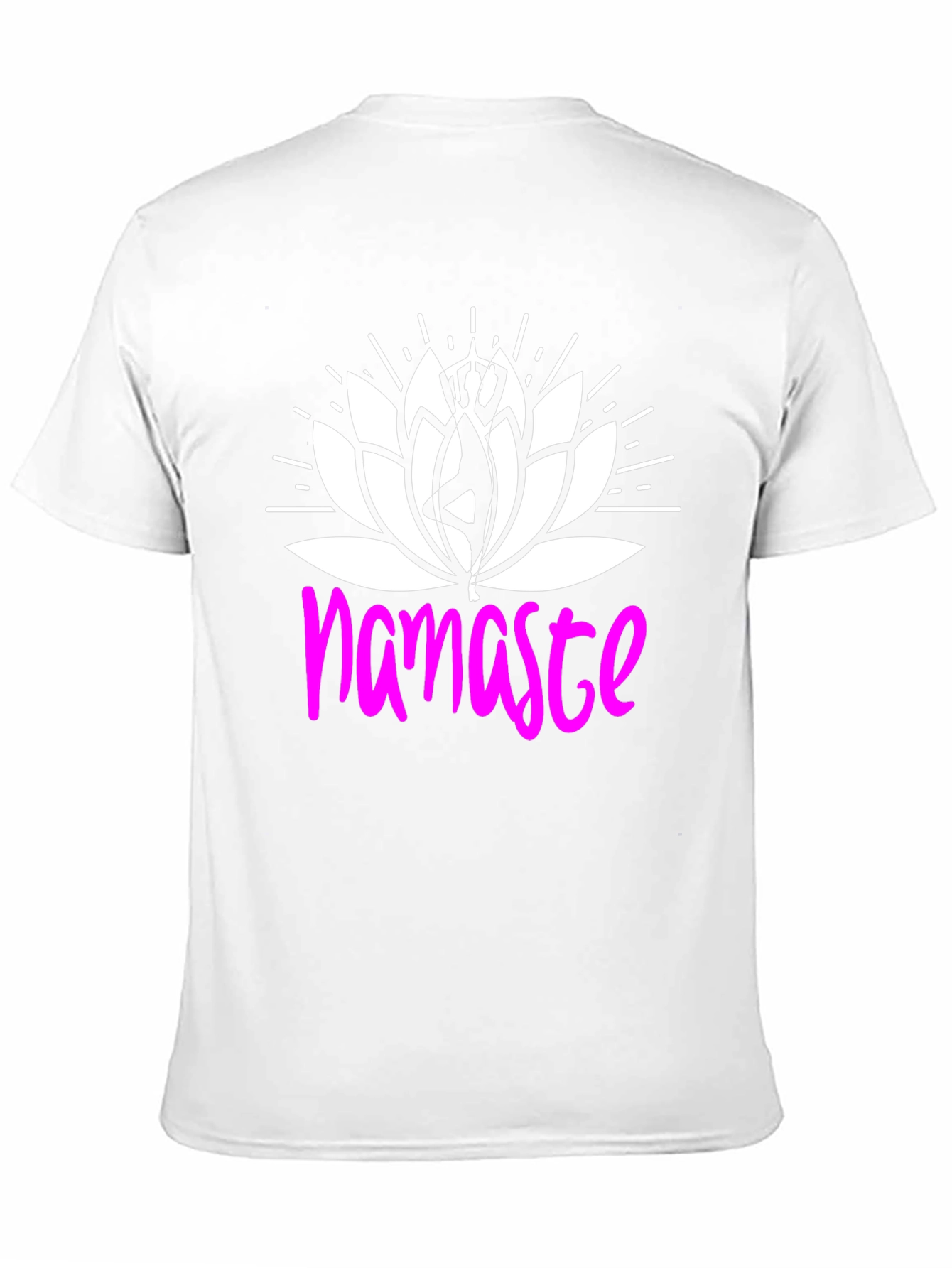 Namaste Lotus Flower Graphic T-Shirt