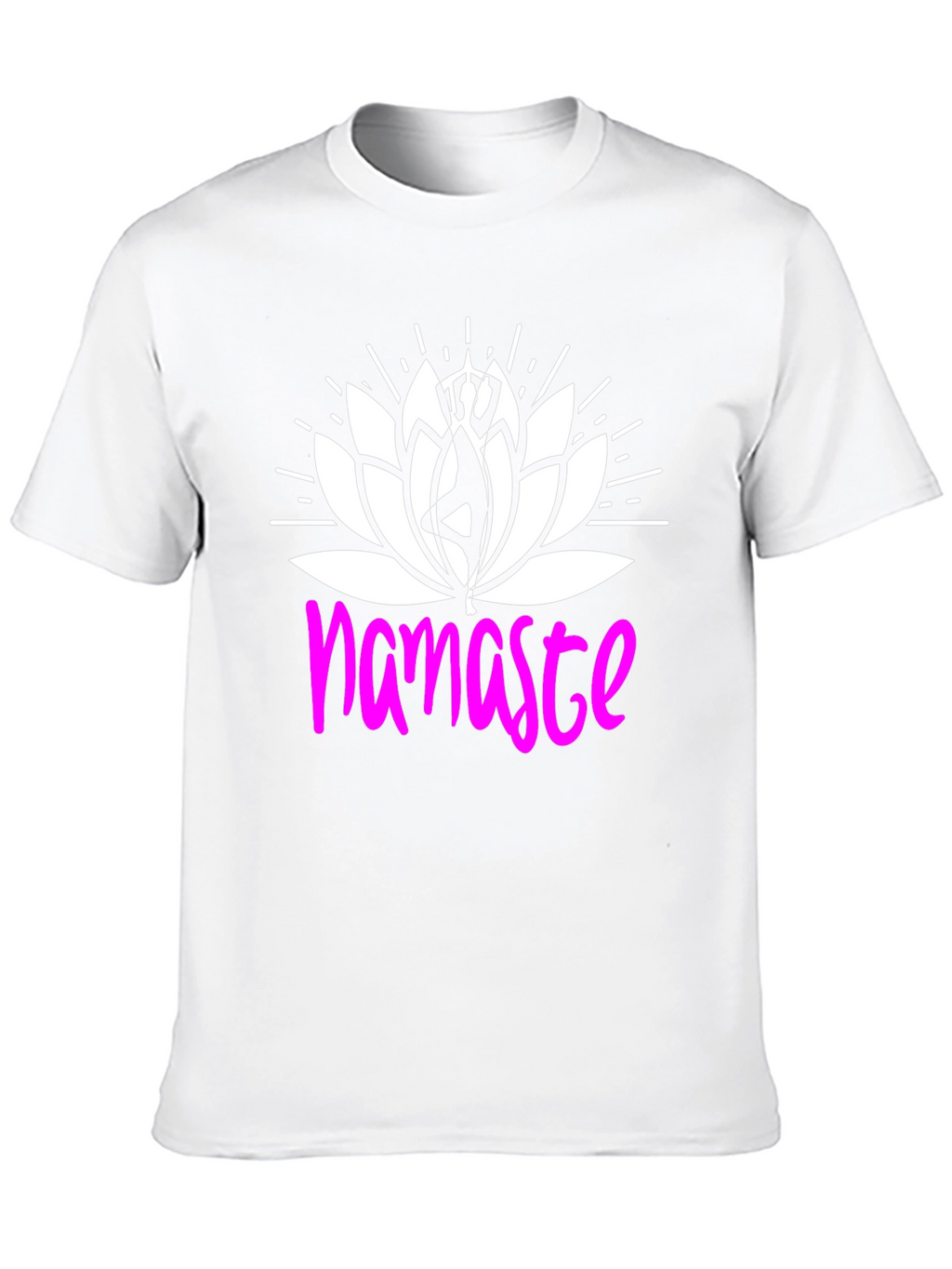 Namaste Lotus Flower Graphic T-Shirt