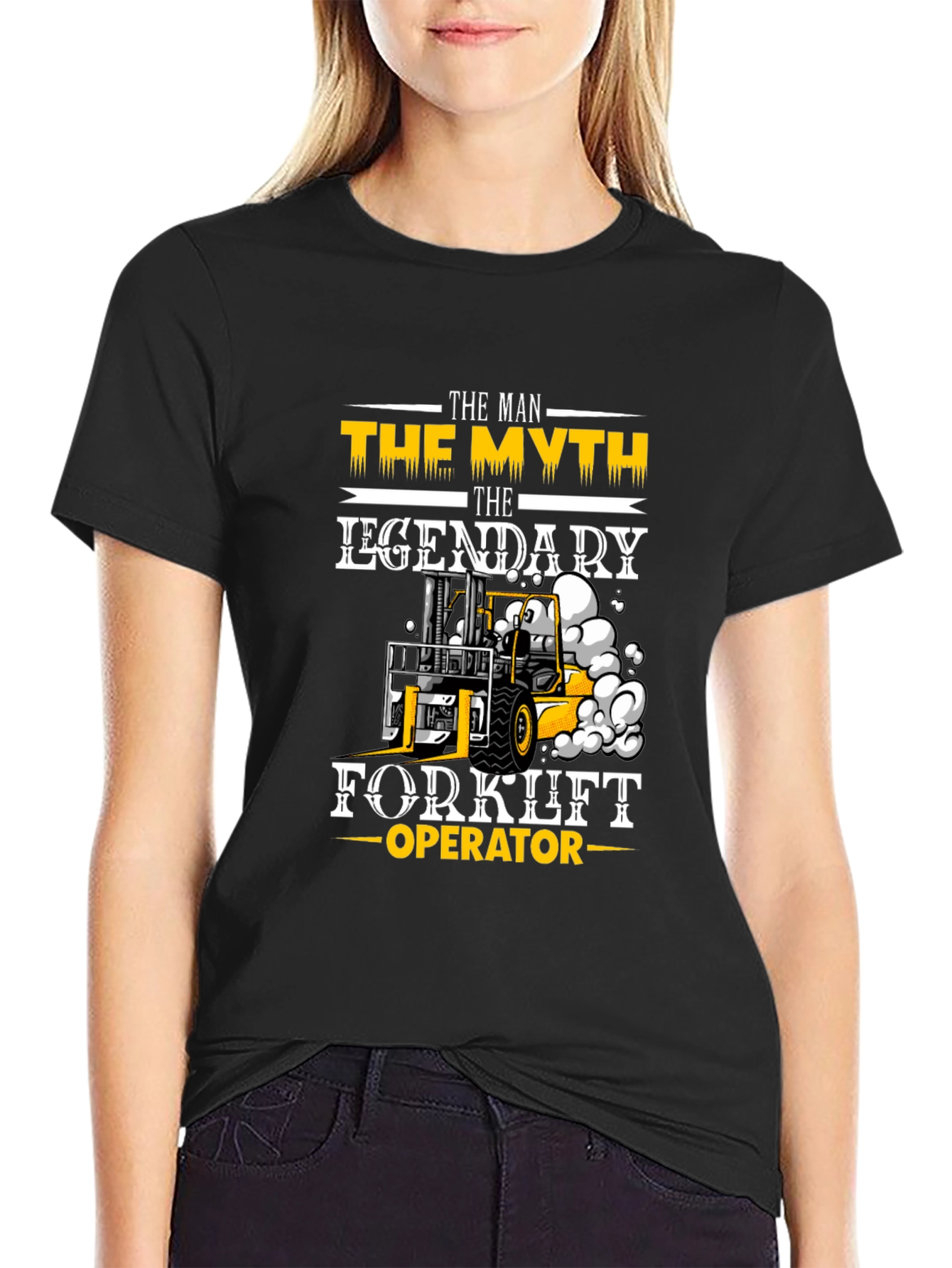 Forklift Operator T-Shirt - The Myth The Legend!