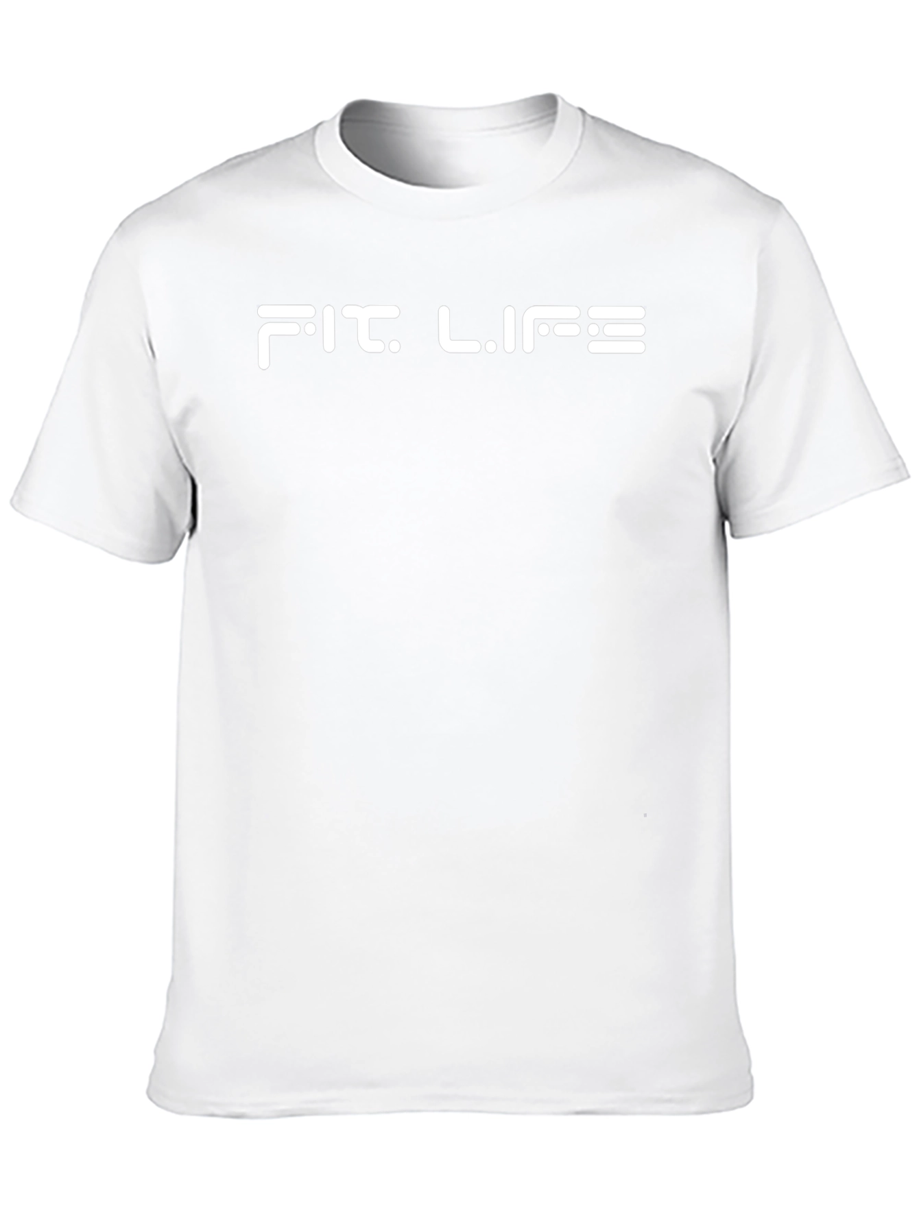 Fit Life Graphic Tee - Black Cotton T-Shirt