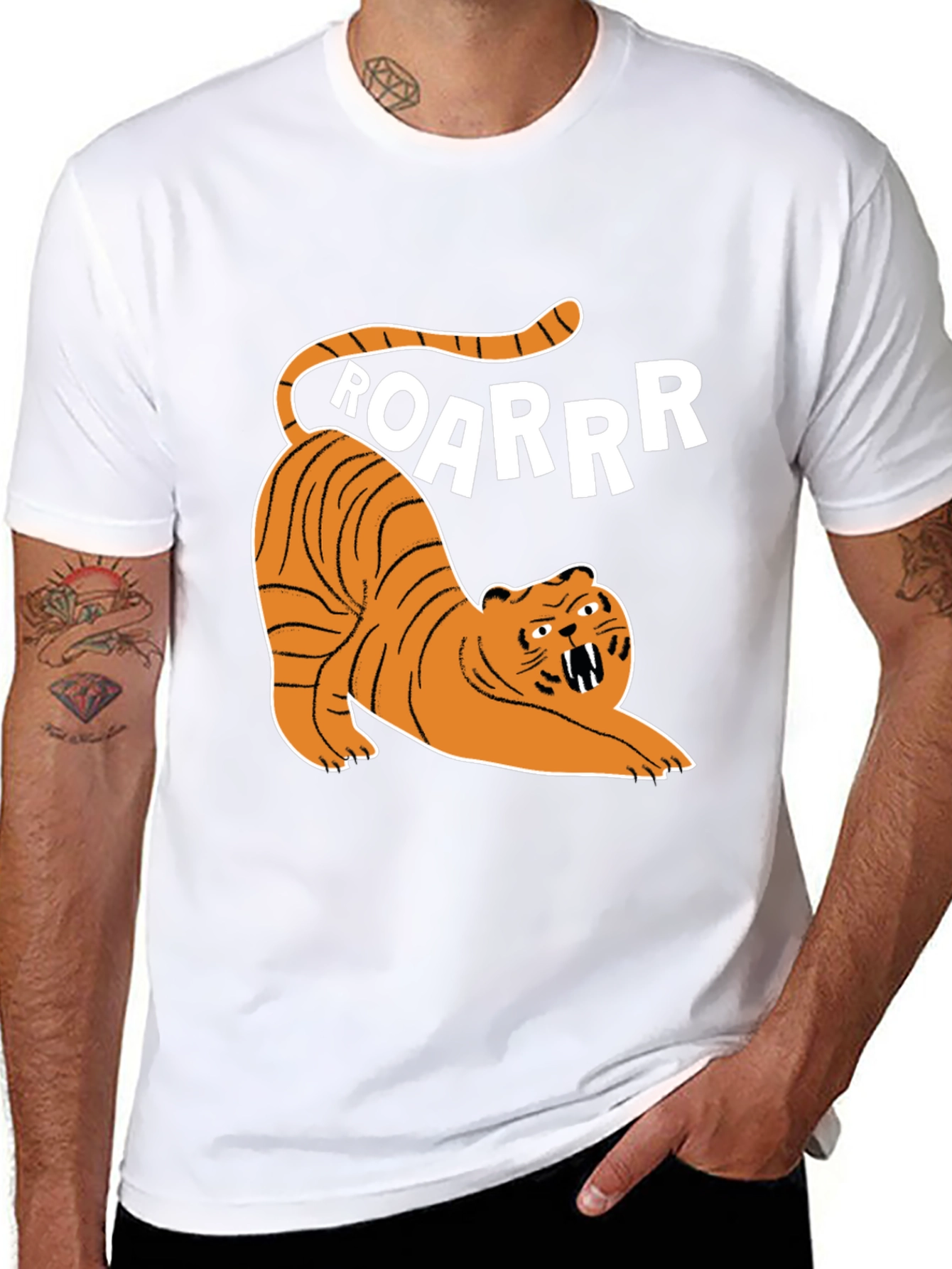 Roaring Tiger Graphic Tee - Fun & Stylish