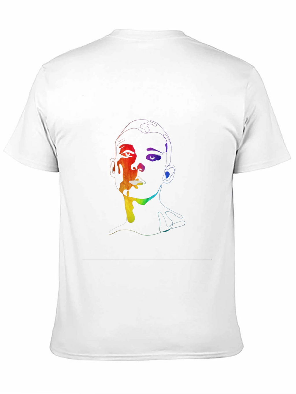 Rainbow Face Graphic T-Shirt