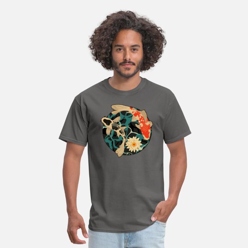 Koi Fish And Lotus Flower Pond