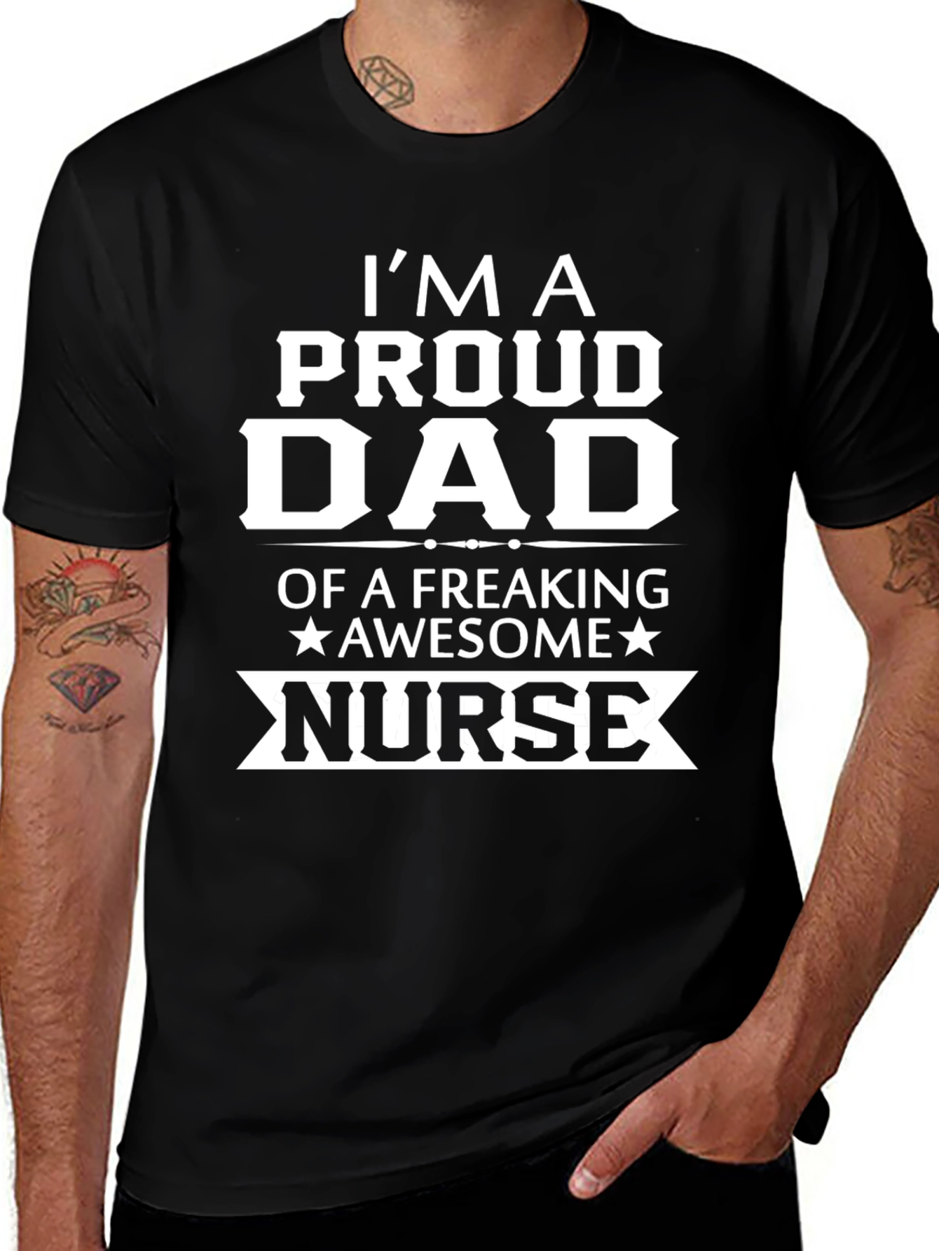 Proud Dad of a Freaking Awesome Nurse T-Shirt