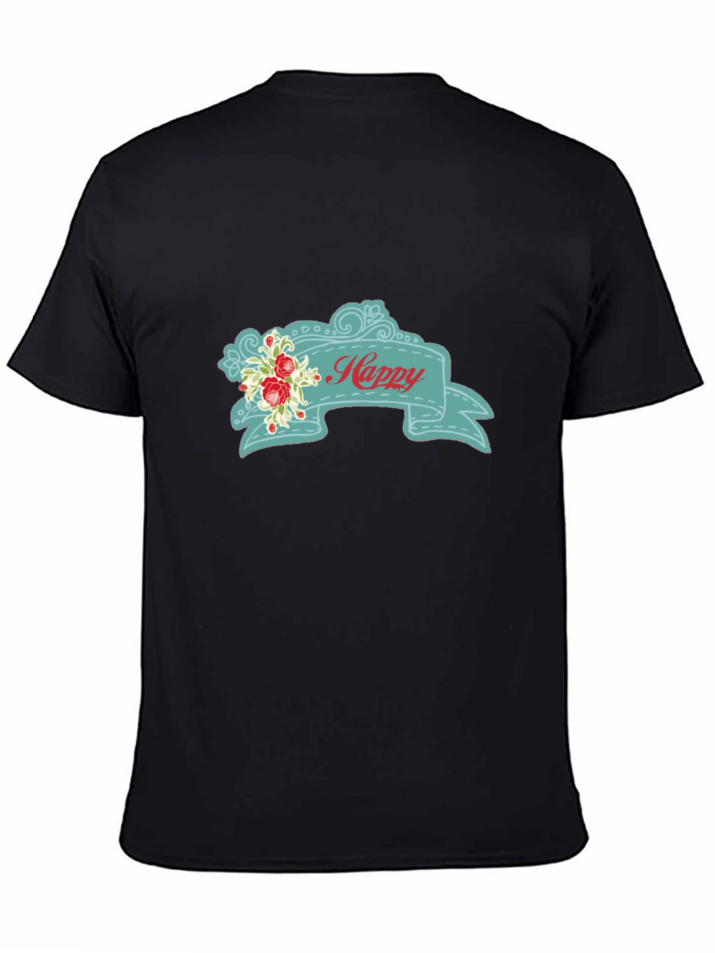 Happy Floral Banner Graphic Tee