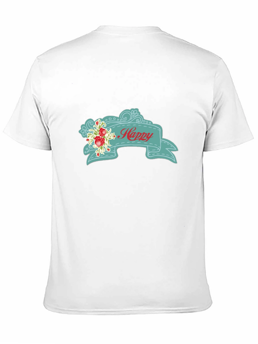 Happy Floral Banner Graphic Tee