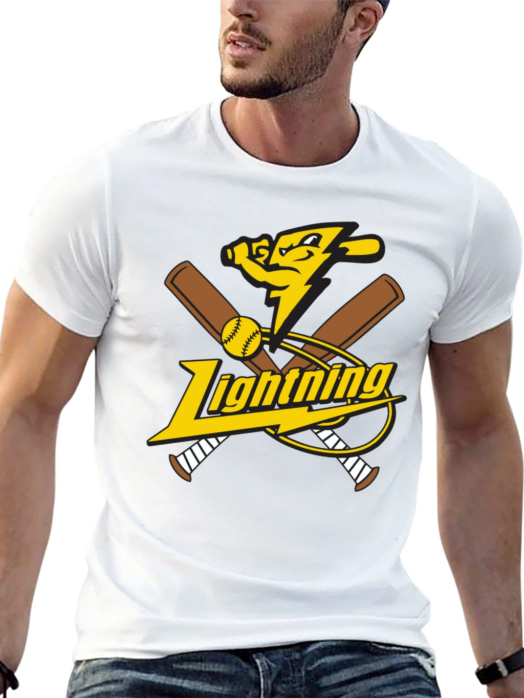 Lightning Baseball Graphic Tee