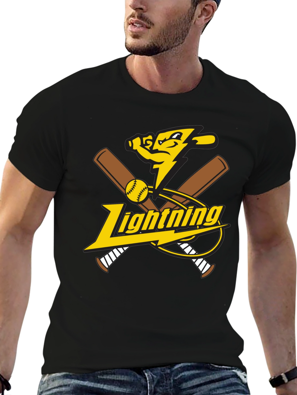 Lightning Baseball Graphic Tee
