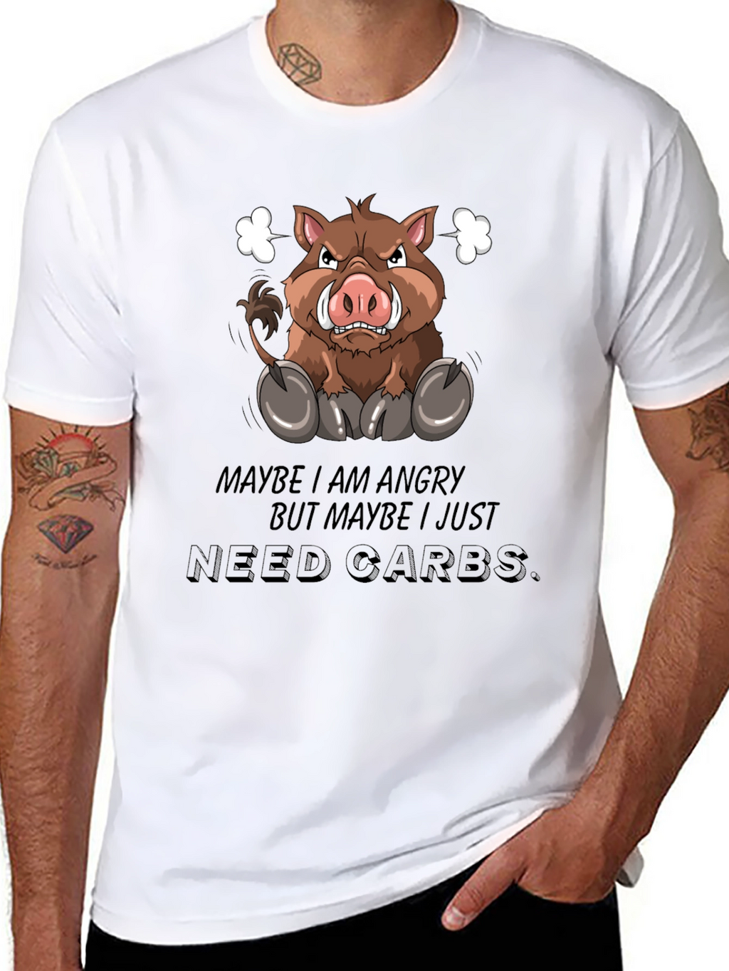 Angry Boar Carbs T-Shirt