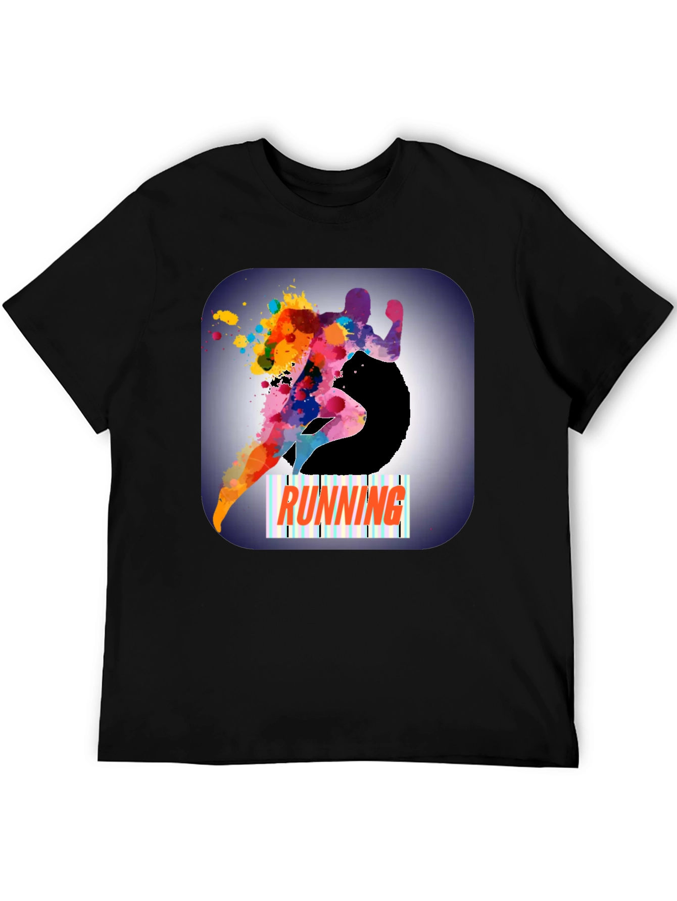 Running Graphic T-Shirt - Colorful Athlete Design