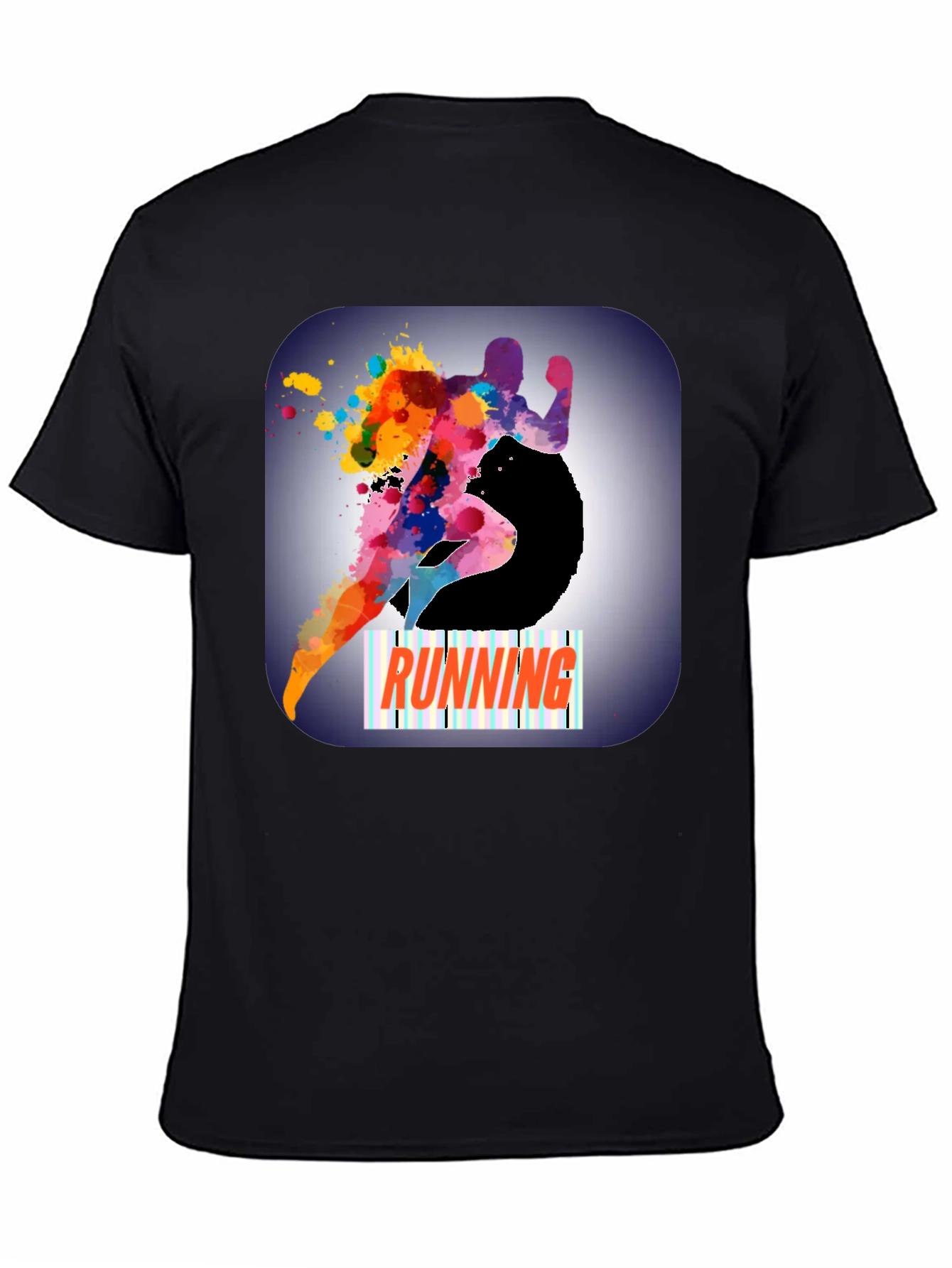 Running Graphic T-Shirt - Colorful Athlete Design