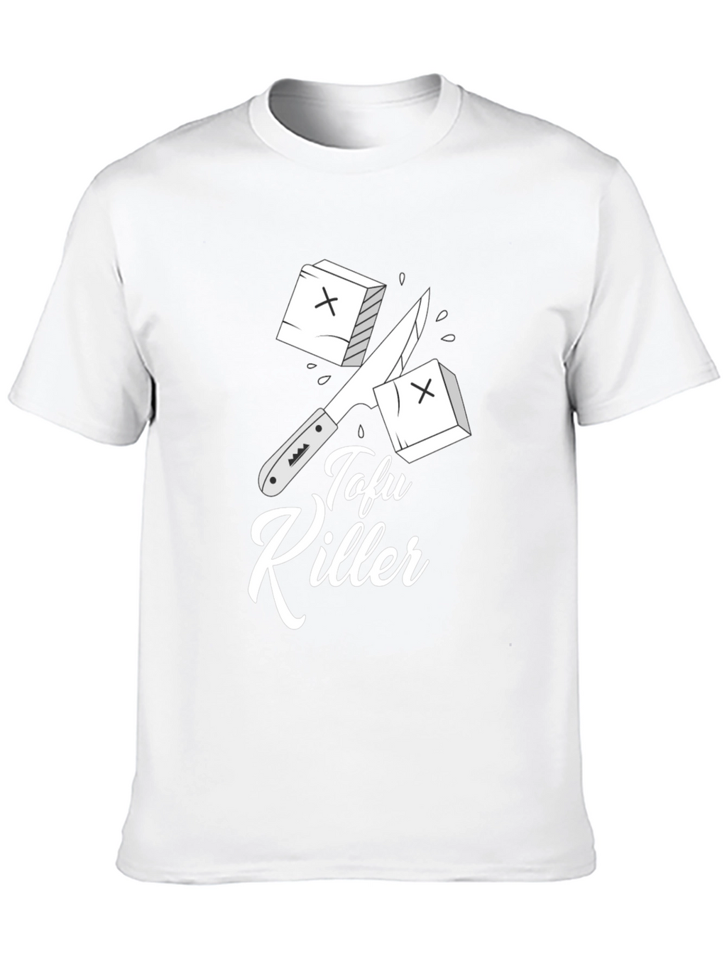 Tofu Killer Graphic Tee - Vegan Humor T-Shirt