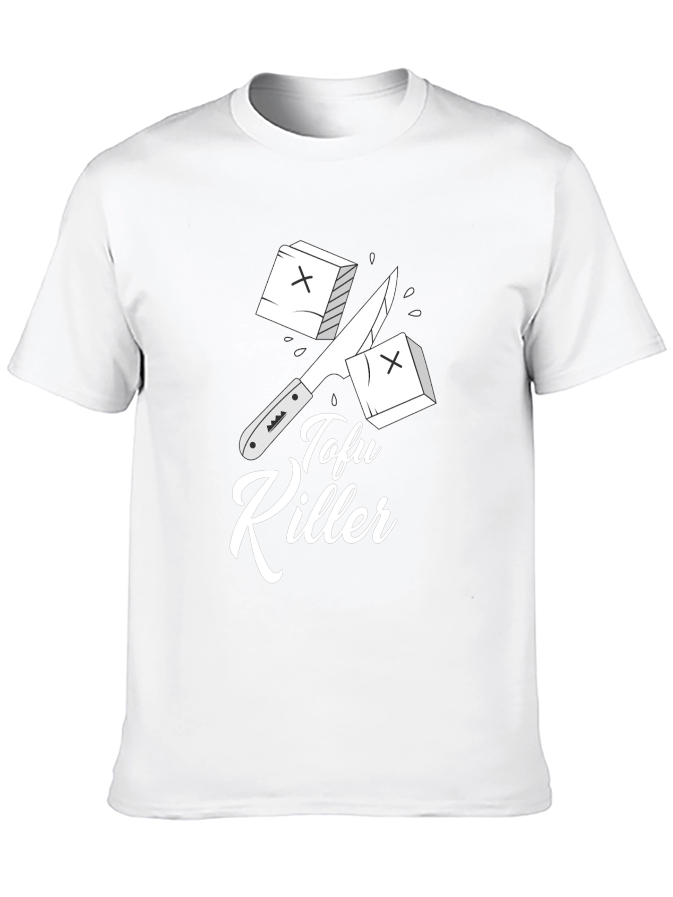 Tofu Killer Graphic Tee - Vegan Humor T-Shirt