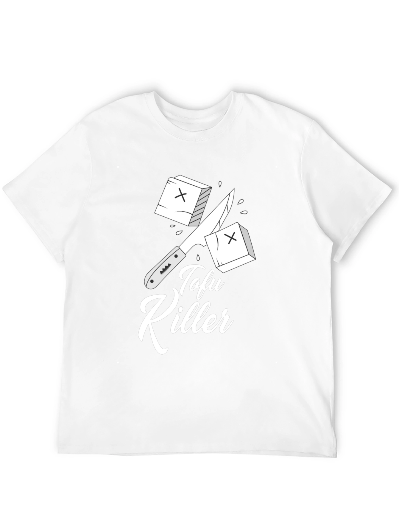 Tofu Killer Graphic Tee - Vegan Humor T-Shirt
