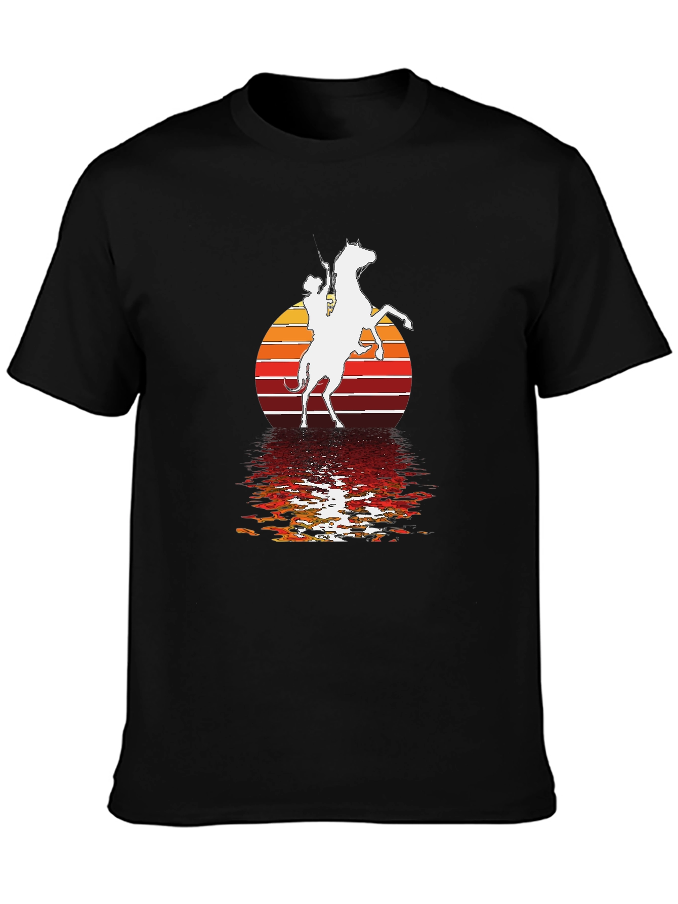 Western Rider Sunset Graphic Tee