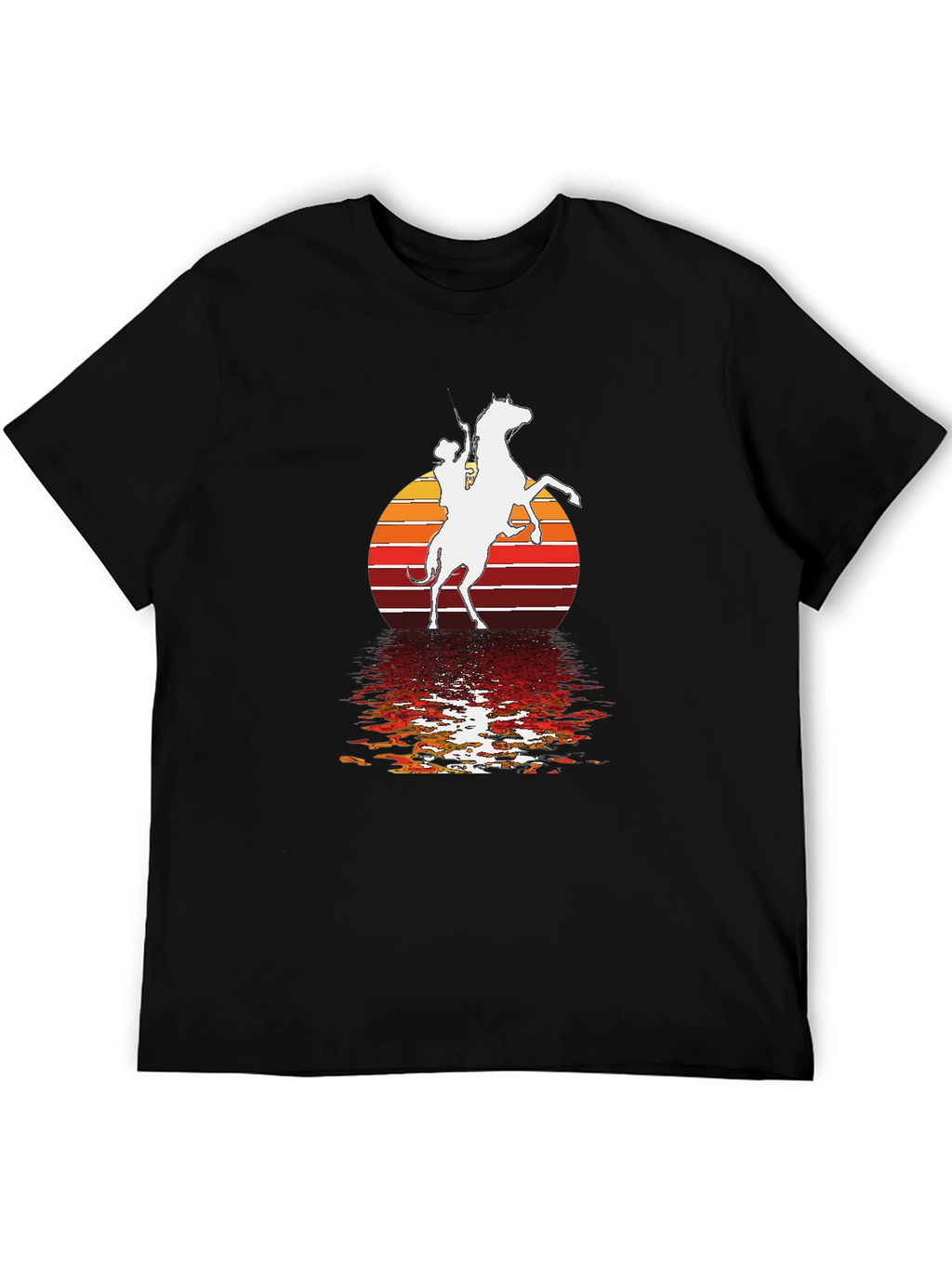 Western Rider Sunset Graphic Tee
