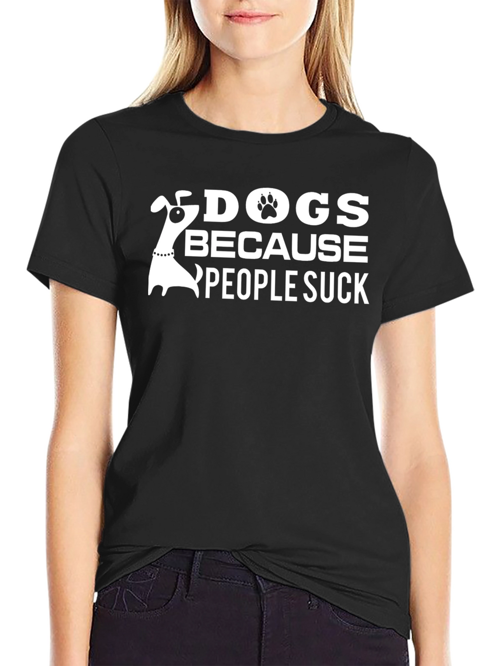 Dogs Because People Suck T-Shirt