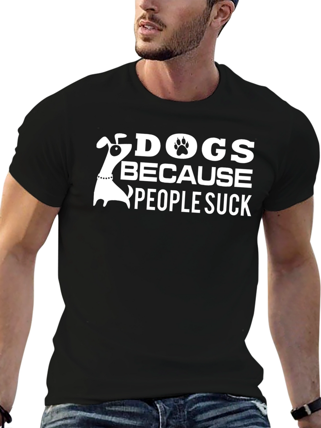 Dogs Because People Suck T-Shirt
