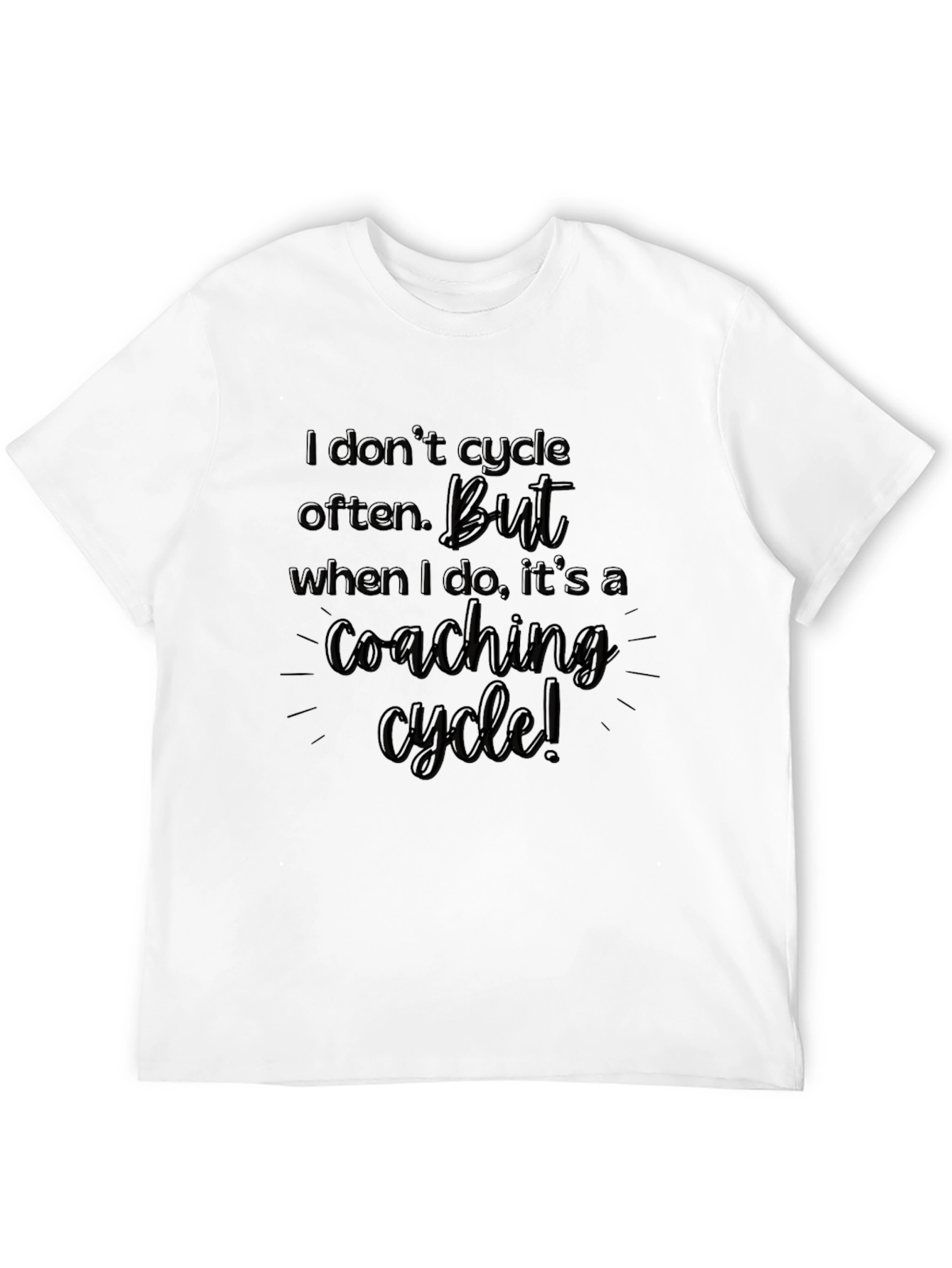 Coaching Cycle T-Shirt - Funny Coach Tee
