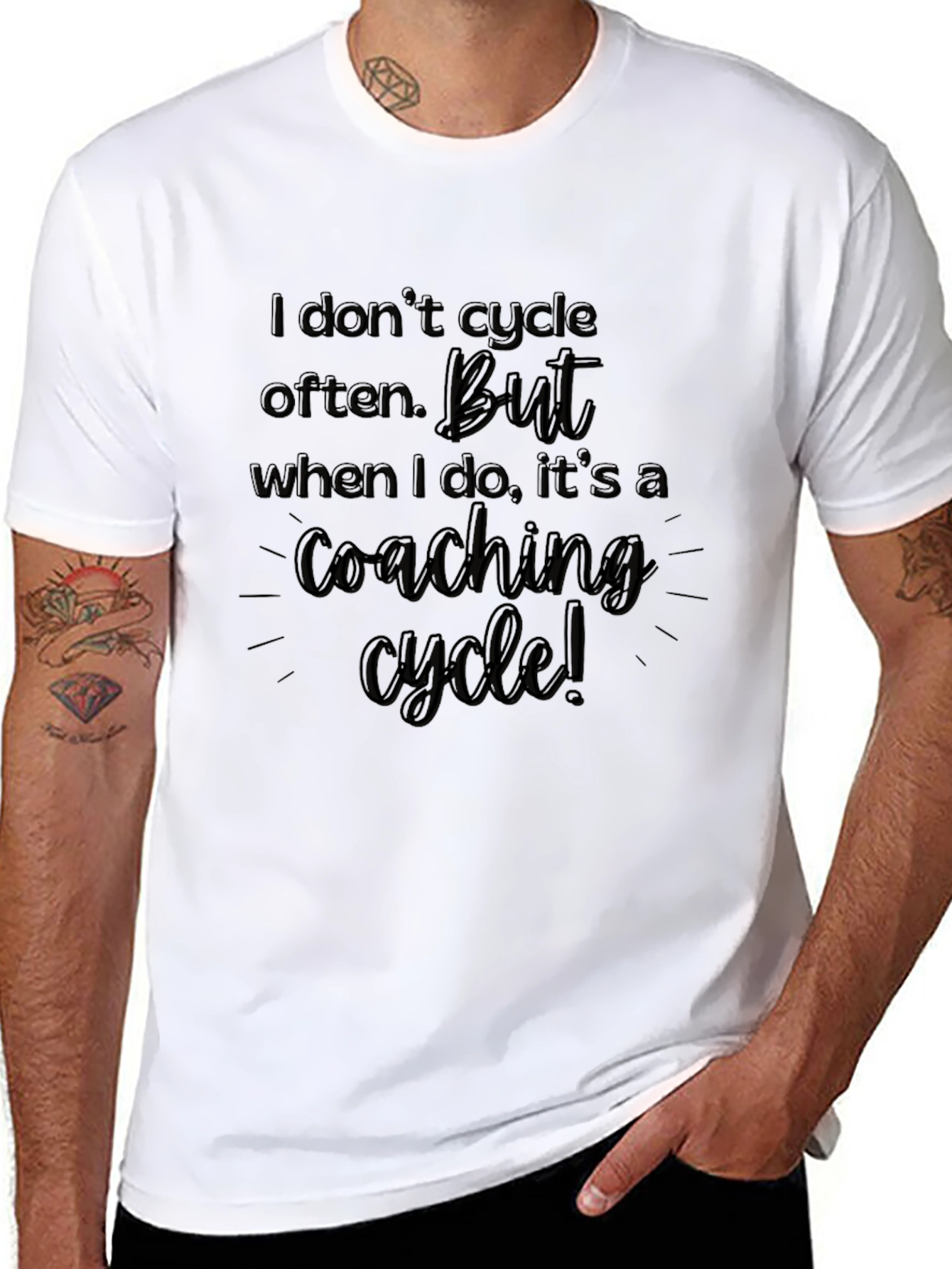 Coaching Cycle T-Shirt - Funny Coach Tee