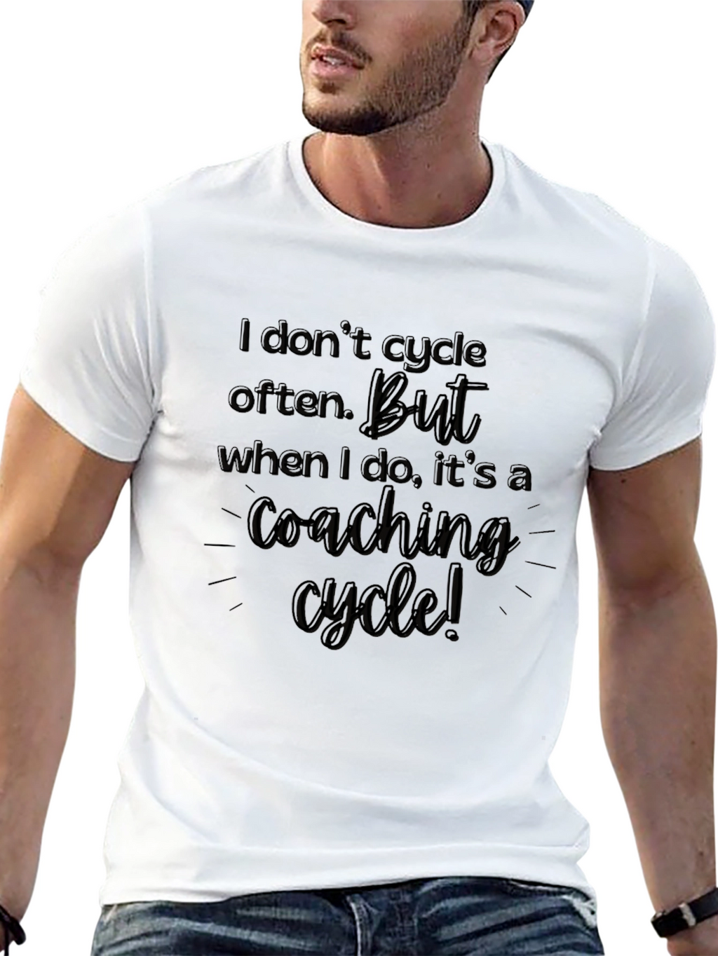 Coaching Cycle T-Shirt - Funny Coach Tee