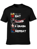 Eat K-Drama Repeat Graphic T-Shirt