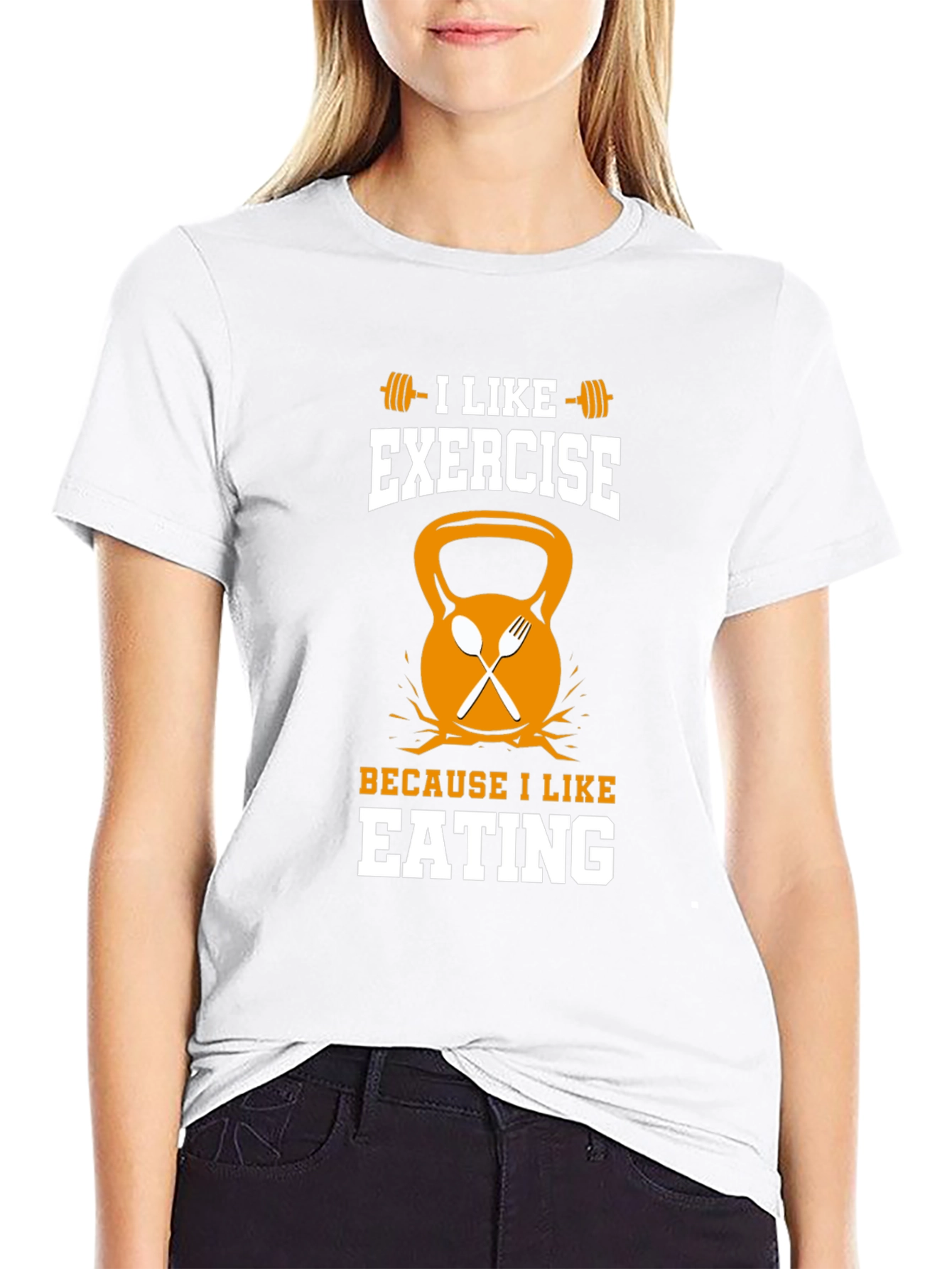 Funny Exercise and Eating T-Shirt