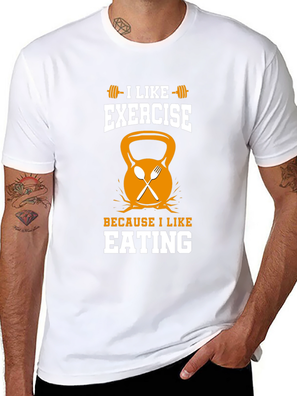 Funny Exercise and Eating T-Shirt
