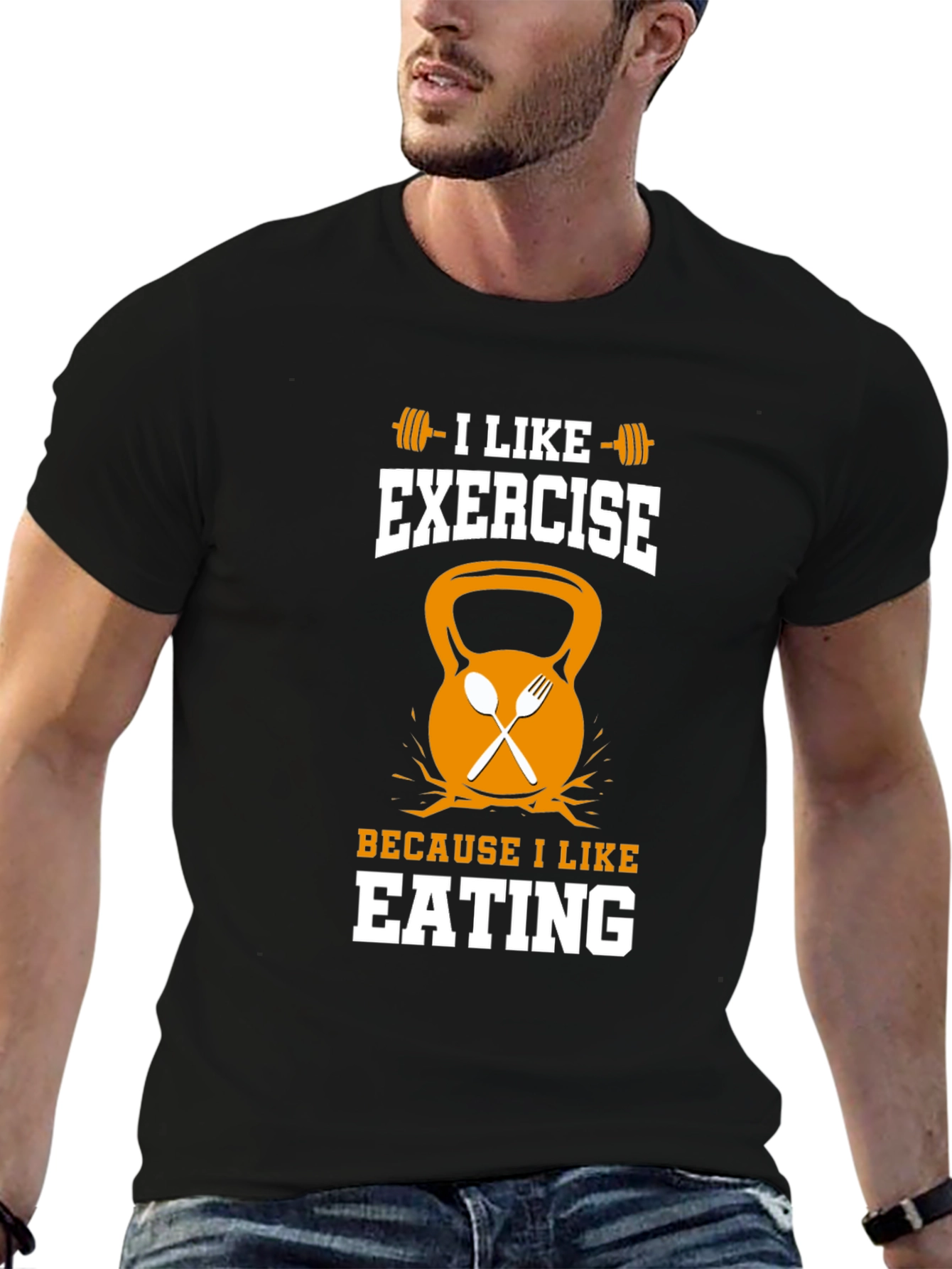 Funny Exercise and Eating T-Shirt