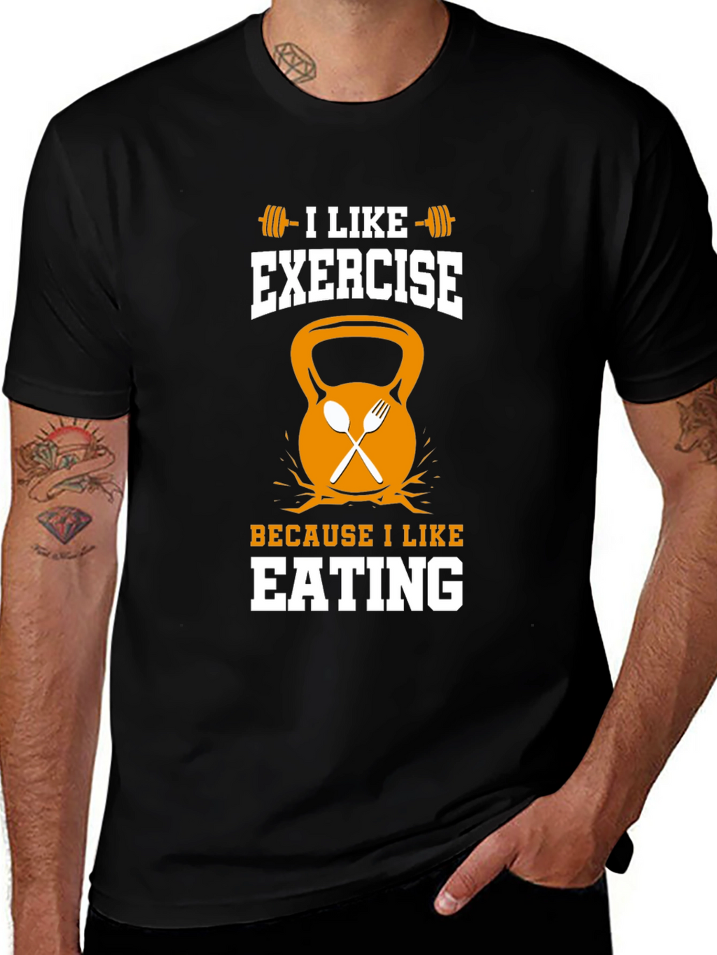 Funny Exercise and Eating T-Shirt