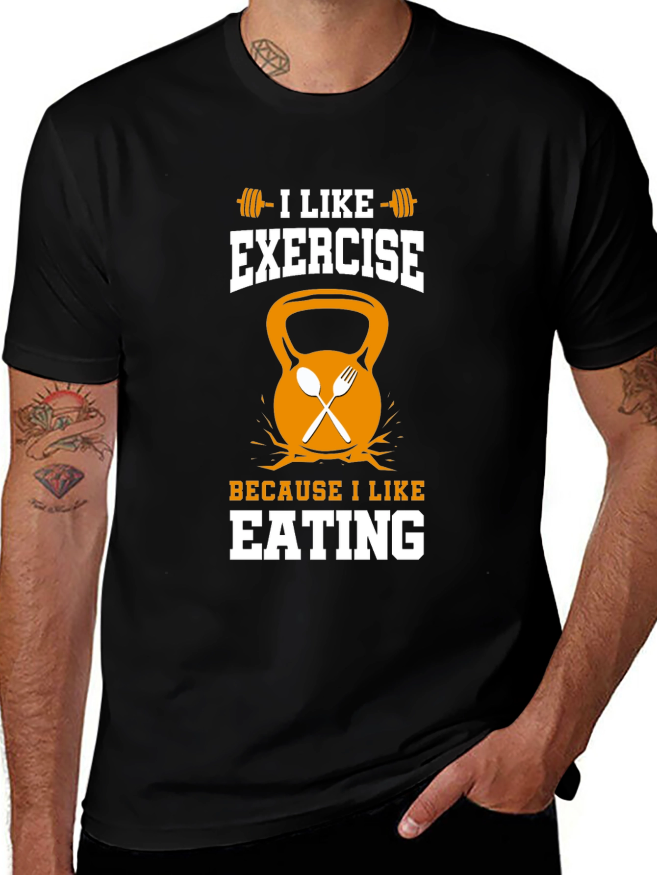 Funny Exercise and Eating T-Shirt