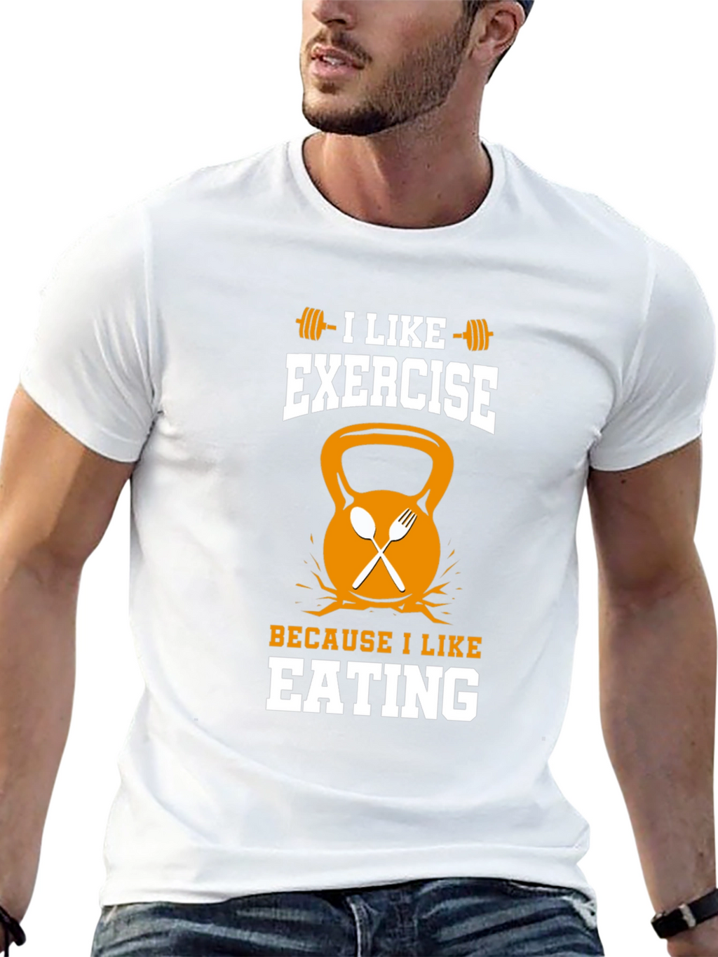 Funny Exercise and Eating T-Shirt