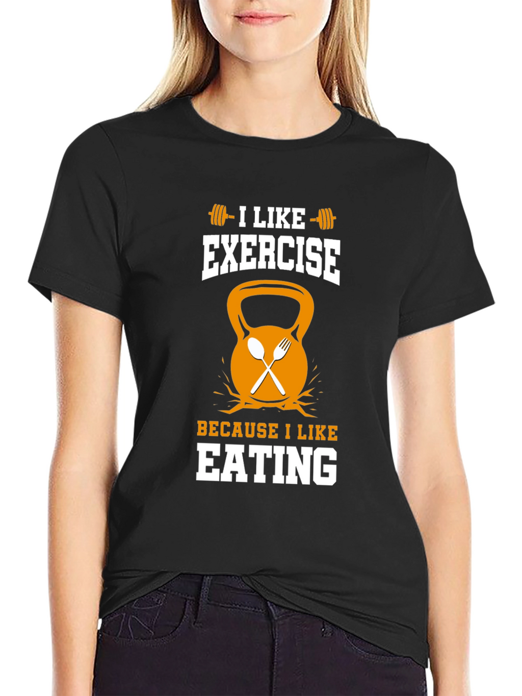 Funny Exercise and Eating T-Shirt