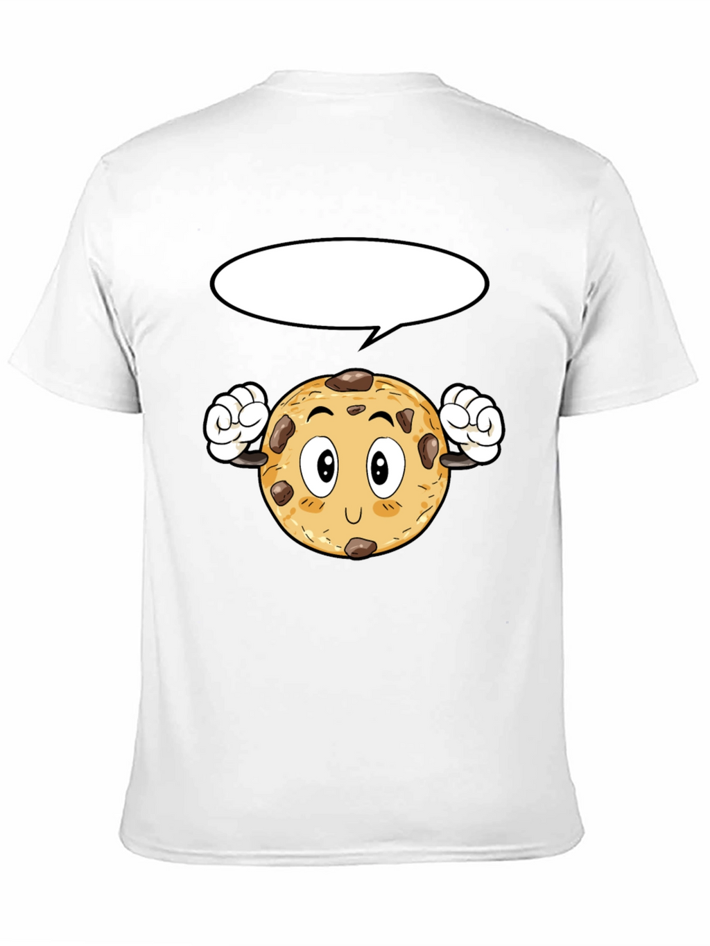 Cartoon Cookie Black T-Shirt