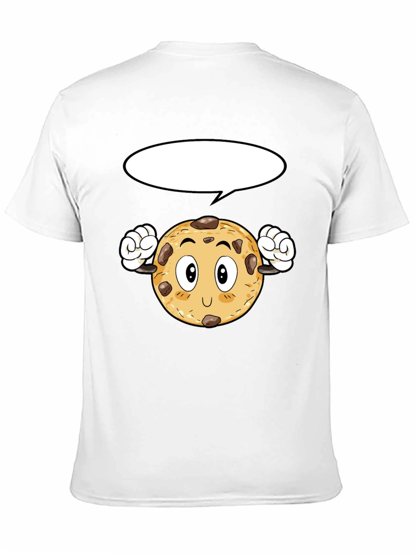 Cartoon Cookie Black T-Shirt