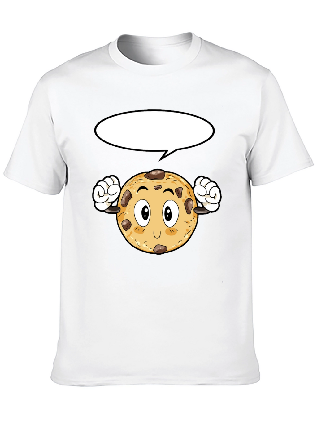 Cartoon Cookie Black T-Shirt