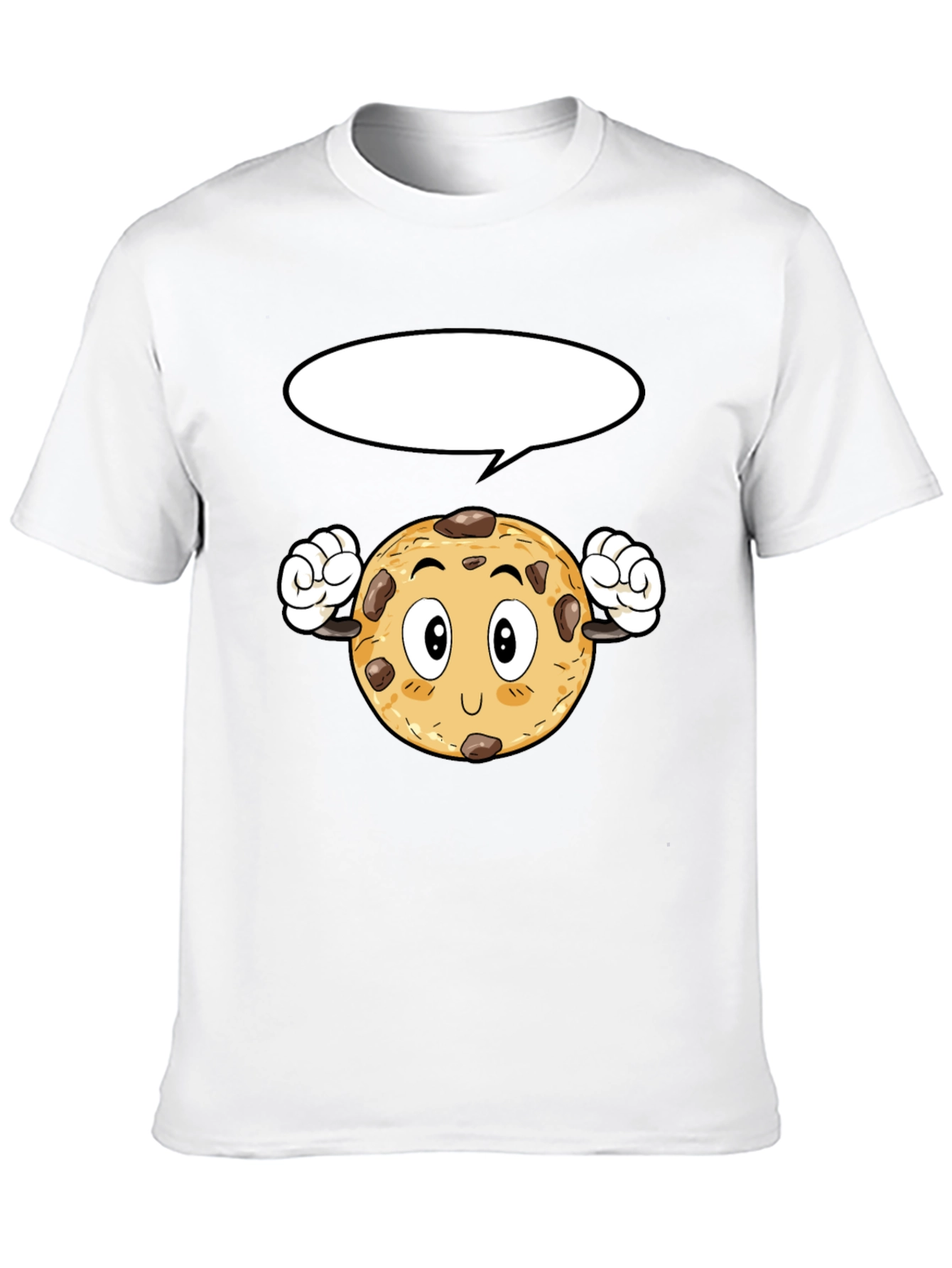 Cartoon Cookie Black T-Shirt